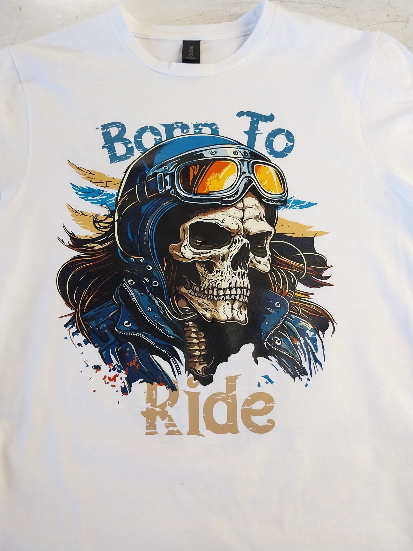 Born to Ride Motorbike Short Sleeve T-Shirt