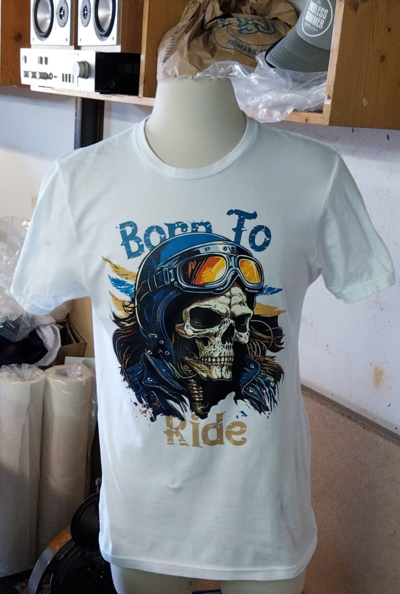 Born to Ride Motorbike Short Sleeve T-Shirt